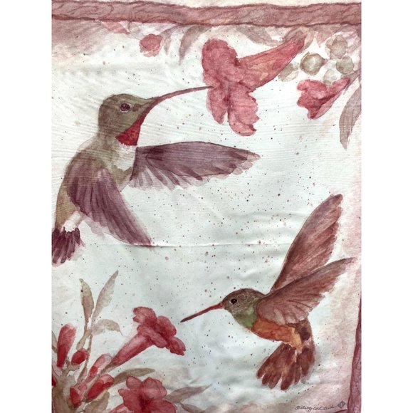 Beautiful Hummingbird Banner /Wall Hanging by Betty Whiteaker/37" x 27.5" /Rare - Picture 2 of 6
